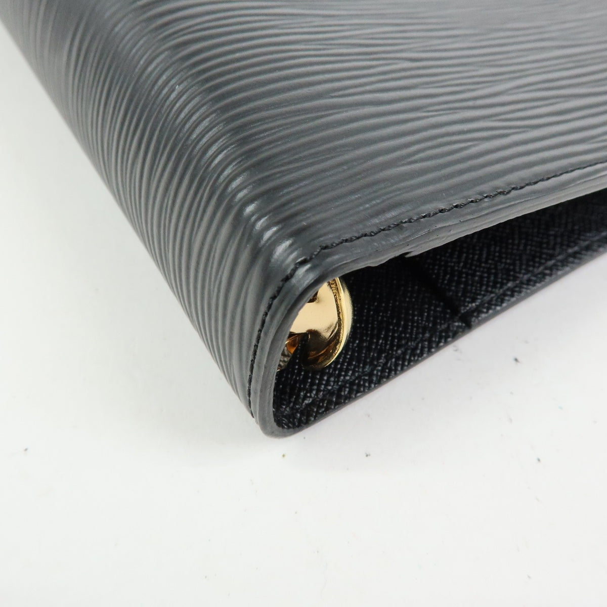 Louis Vuitton Ring Agenda Cover Epi Leather, Black, Leather, Briefcase