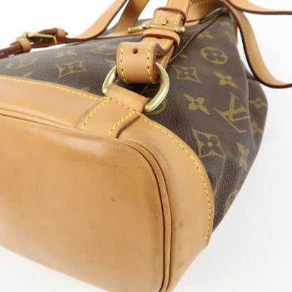Louis Vuitton Vintage Montsouris Monogram Canvas, Brown, Canvas, Backpack