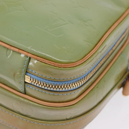 Louis Vuitton Wooster Monogram Vernis, Green, Patent Leather, Handbag