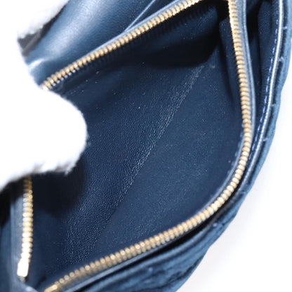 Balenciaga BB Chain Round Quilted Velvet, Navy, Velvet, Shoulder Bag