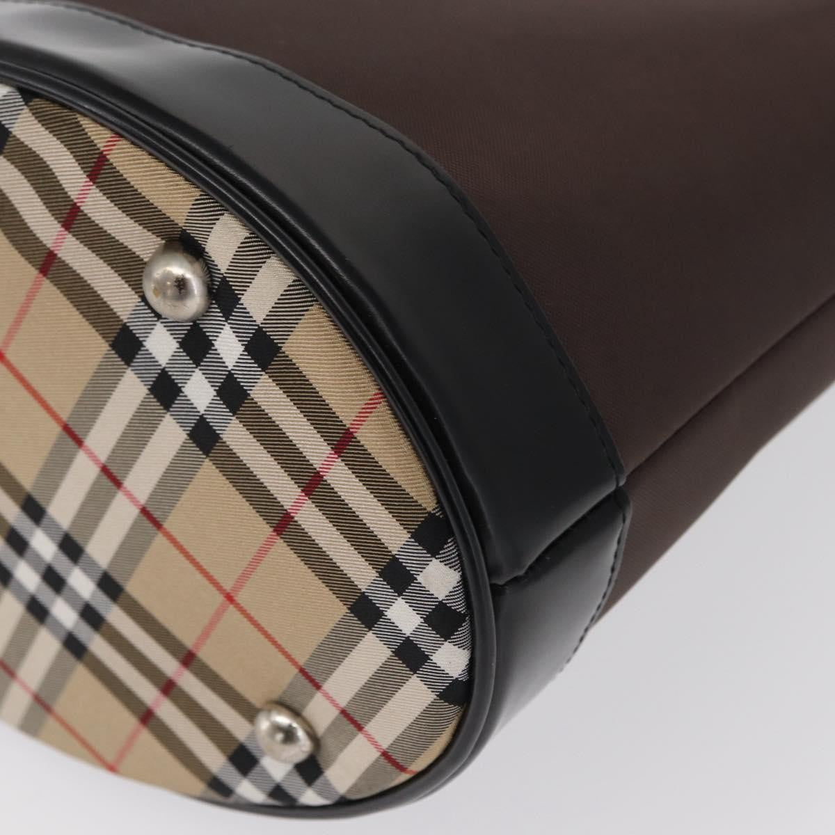 Burberry Blue Label Nylon, Brown, Nylon, Tote Bag