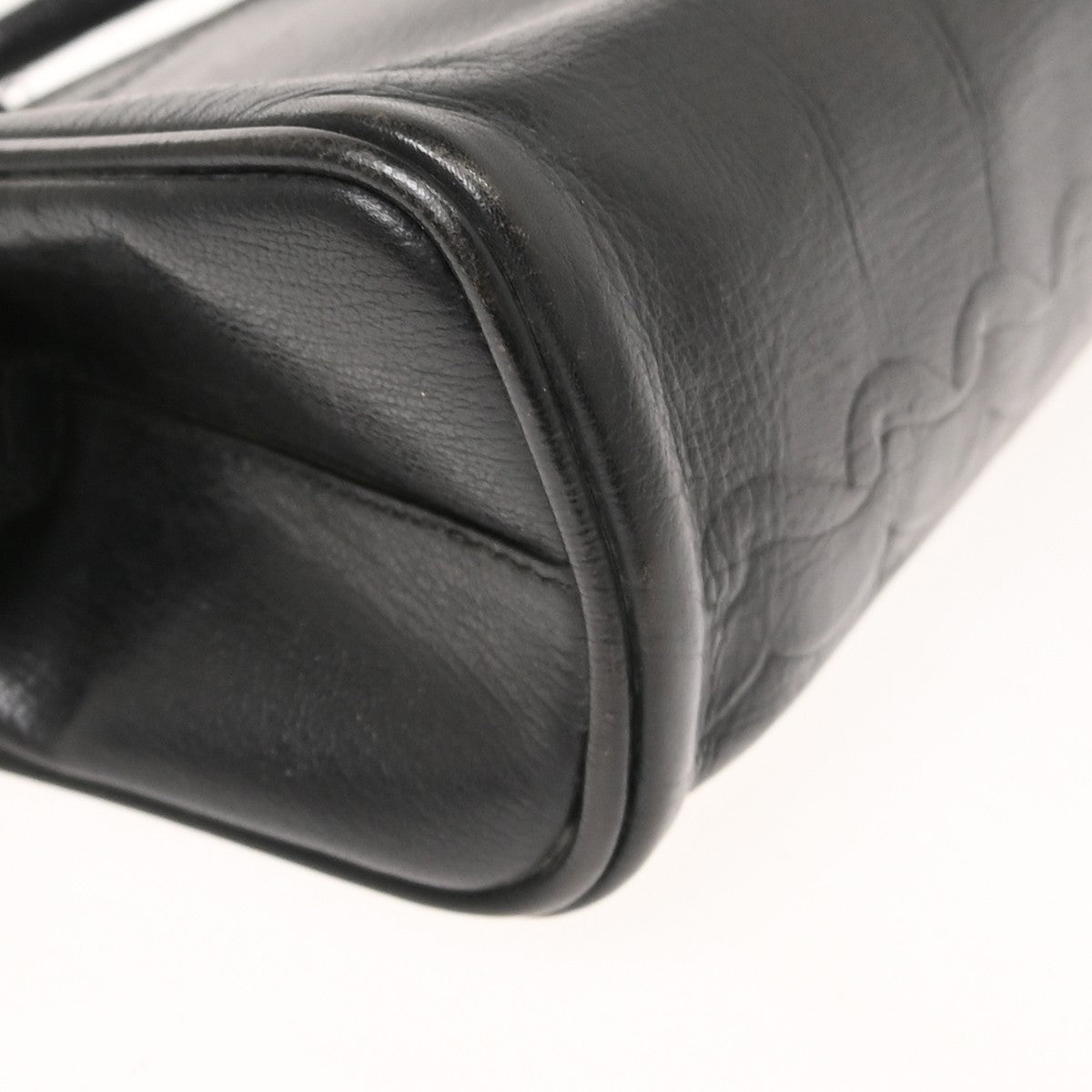 Fendi Convertible Boston Patent, Black, Leather, Handbag