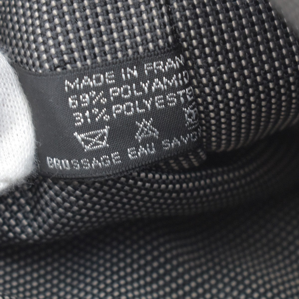 Hermes Herline Canvas, Gray, Canvas, Backpack