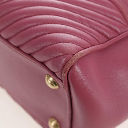 Miu Miu Beau Top Handle Leather, Pink, Leather, Handbag