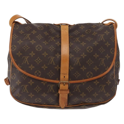 Louis Vuitton Saumur Monogram Canvas, Brown, Canvas, Shoulder Bag