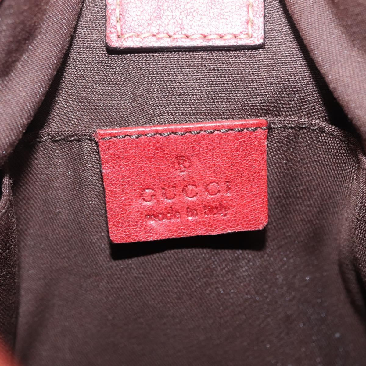 Gucci Trophy GG Canvas with Leather, Red, Canvas, Tote Bag