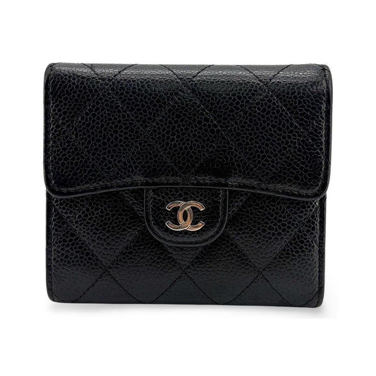 Chanel 31 Wallet Quilted Shiny Calfskin, Black, Calfskin, Wallet