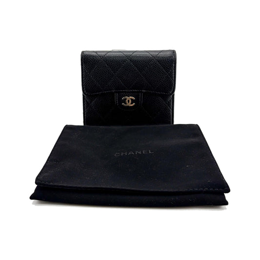Chanel 31 Wallet Quilted Shiny Calfskin, Black, Calfskin, Wallet