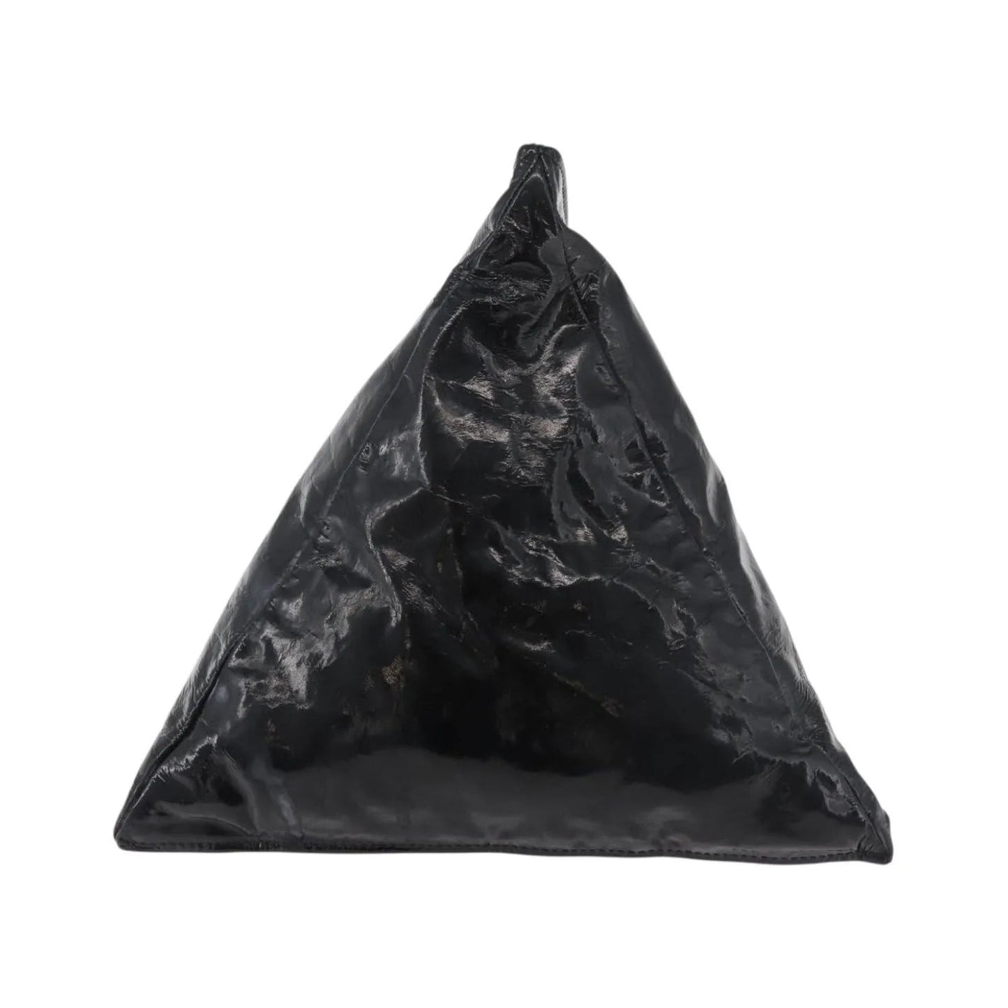 Chanel Bon Bon Pyramid Wristlet Patent, Black, Patent Leather, Shoulder Bag