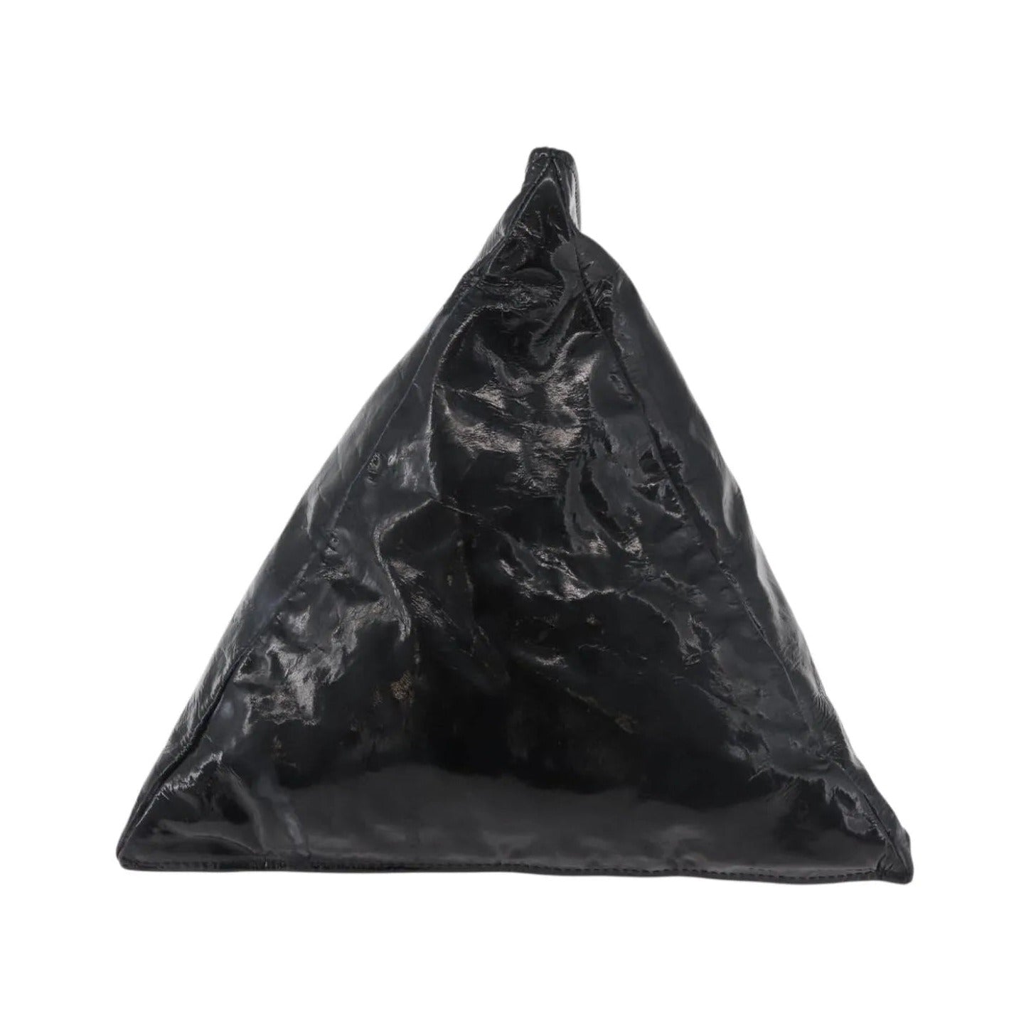 Chanel Bon Bon Pyramid Wristlet Patent, Black, Patent Leather, Shoulder Bag
