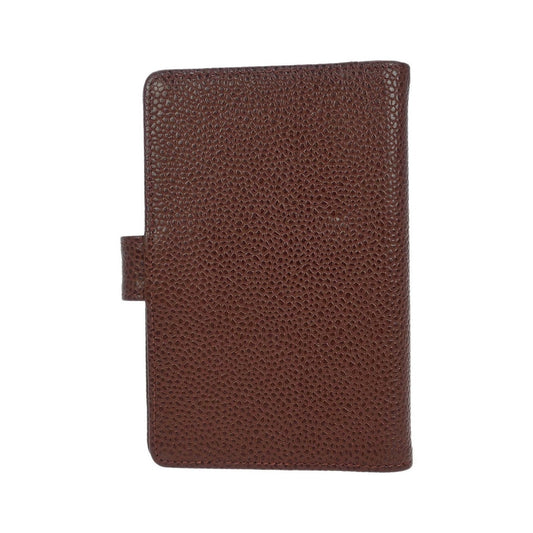 Chanel CC Bifold Quilted Caviar, Brown, Leather, Wallet