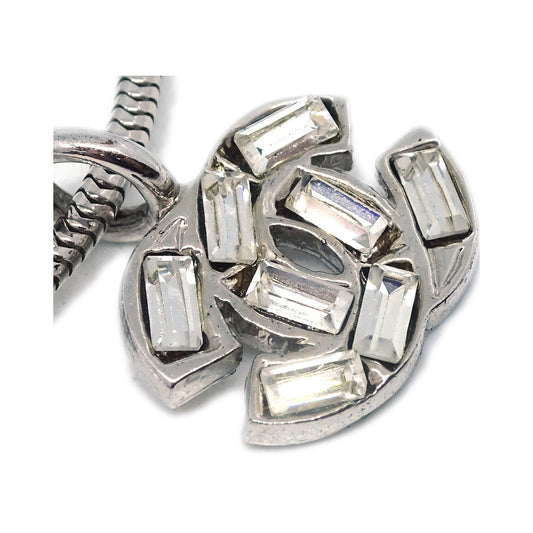 Chanel CC Chain Metal with Faux Pearl, Silver, Silver Plated, Bracelet