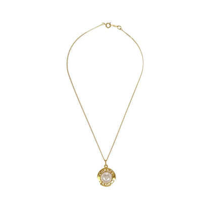 Chanel CC Chain Metal with Faux Pearls, Gold, Gold Plated, Necklace