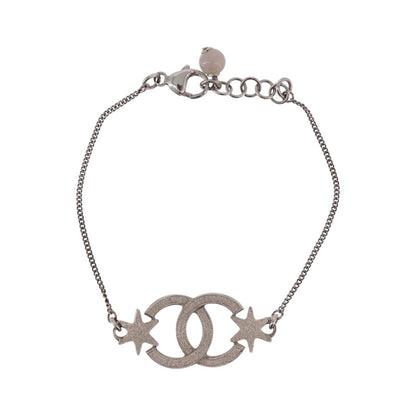 Chanel CC Charm Metal, Silver, Metal, Bracelet