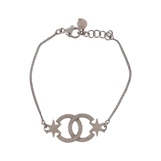 Chanel CC Charm Metal, Silver, Metal, Bracelet