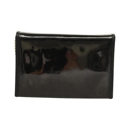 Chanel CC Envelope Flap Patent Leather, Black, Patent Leather, Clutch