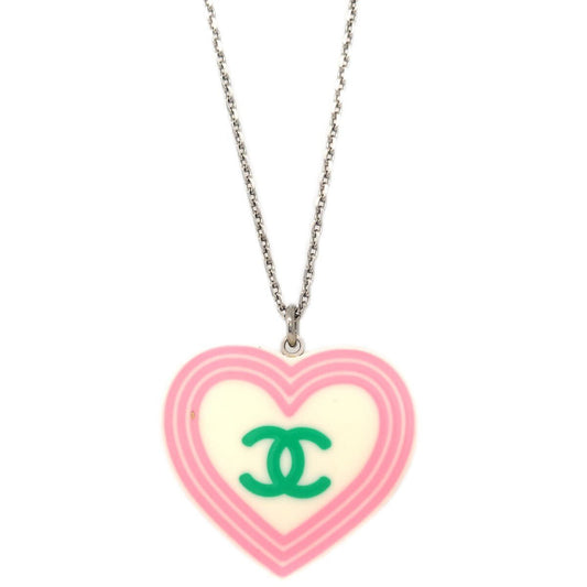 Chanel CC Heart Pendant Necklace - Brandsamsara