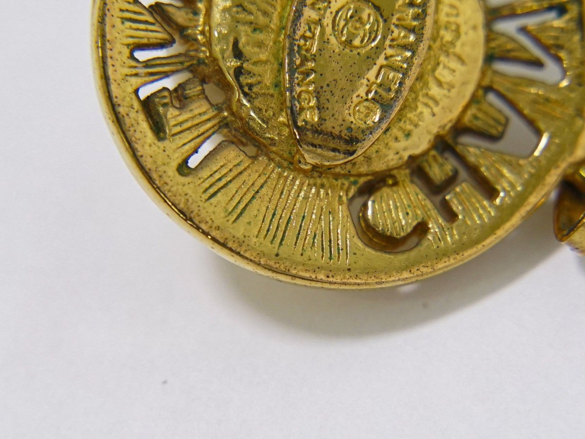 Chanel CC Logo Chain Pendant Necklace Imitation Pearl - Brandsamsara