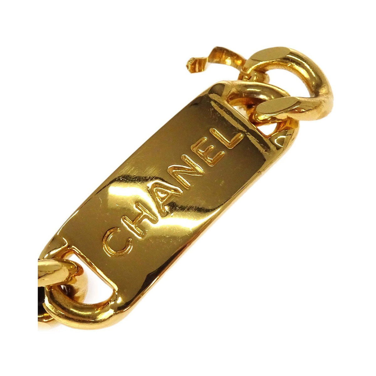 Chanel CC Medallion Chain Belt Metal with Leather, Gold, Gold Plated, Belt