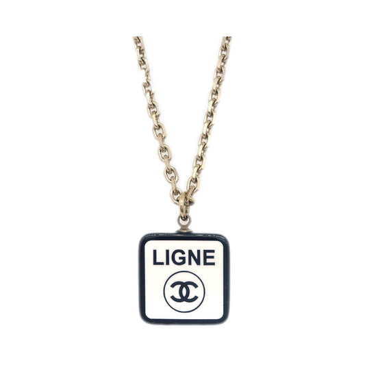 Chanel CC No.5 Pendant Metal, Gold, Gold Plated, Necklace