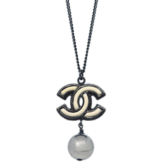 Chanel CC Pearl Drop Necklace - Brandsamsara