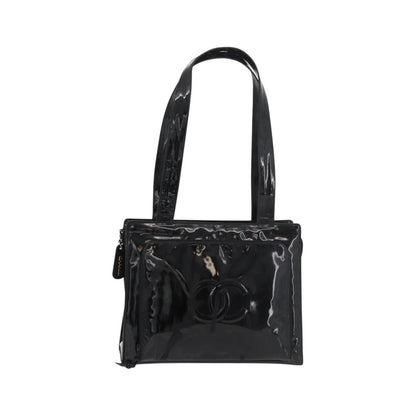 Chanel CC Shoulder Bag Patent leather, Black, Patent Leather, Shoulder Bag