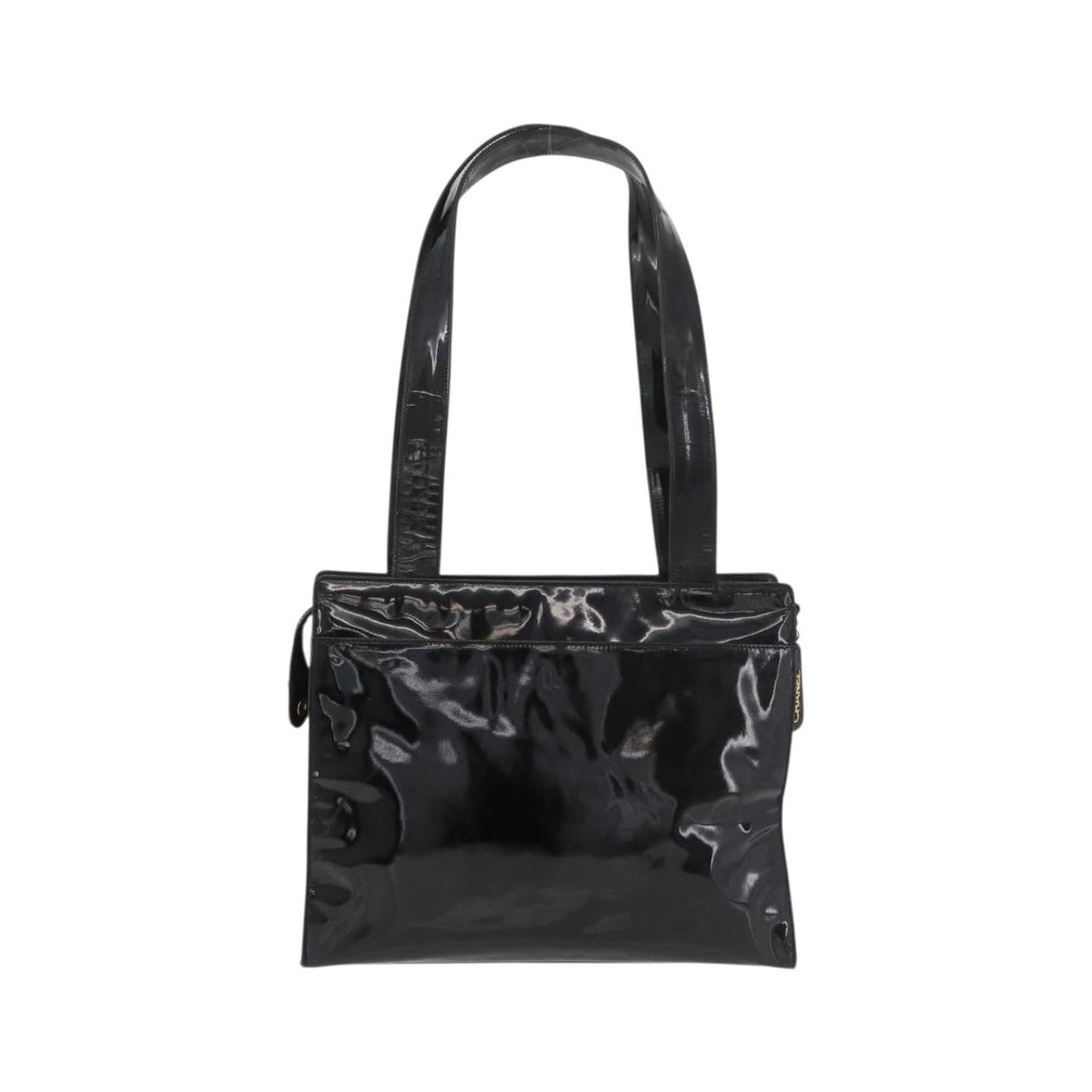 Chanel CC Shoulder Bag Patent leather, Black, Patent Leather, Shoulder Bag