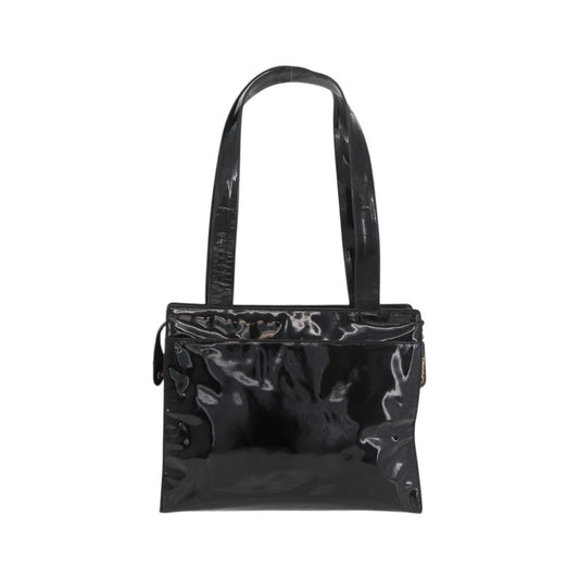 Chanel CC Shoulder Bag Patent leather, Black, Patent Leather, Shoulder Bag