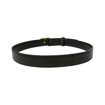 Chanel CC Turnlock Belt Leather, Black, Leather, Belt