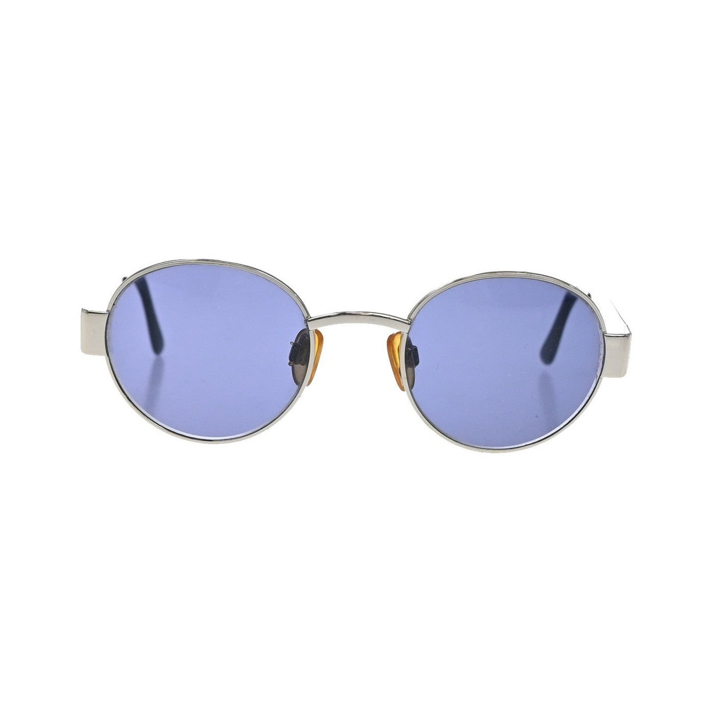 Chanel CHANEL Logo Sunglasses Eye Wear Plastic, Blue, Metal, Sunglasses