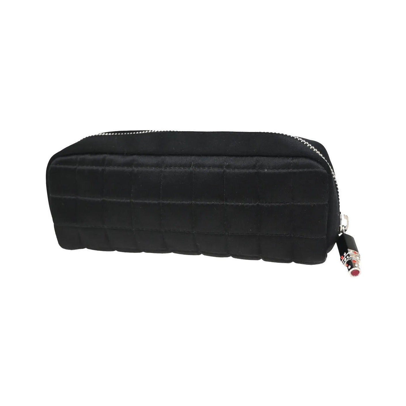 Chanel Chocolate Bar Clutch Nylon, Black, Nylon, Clutch