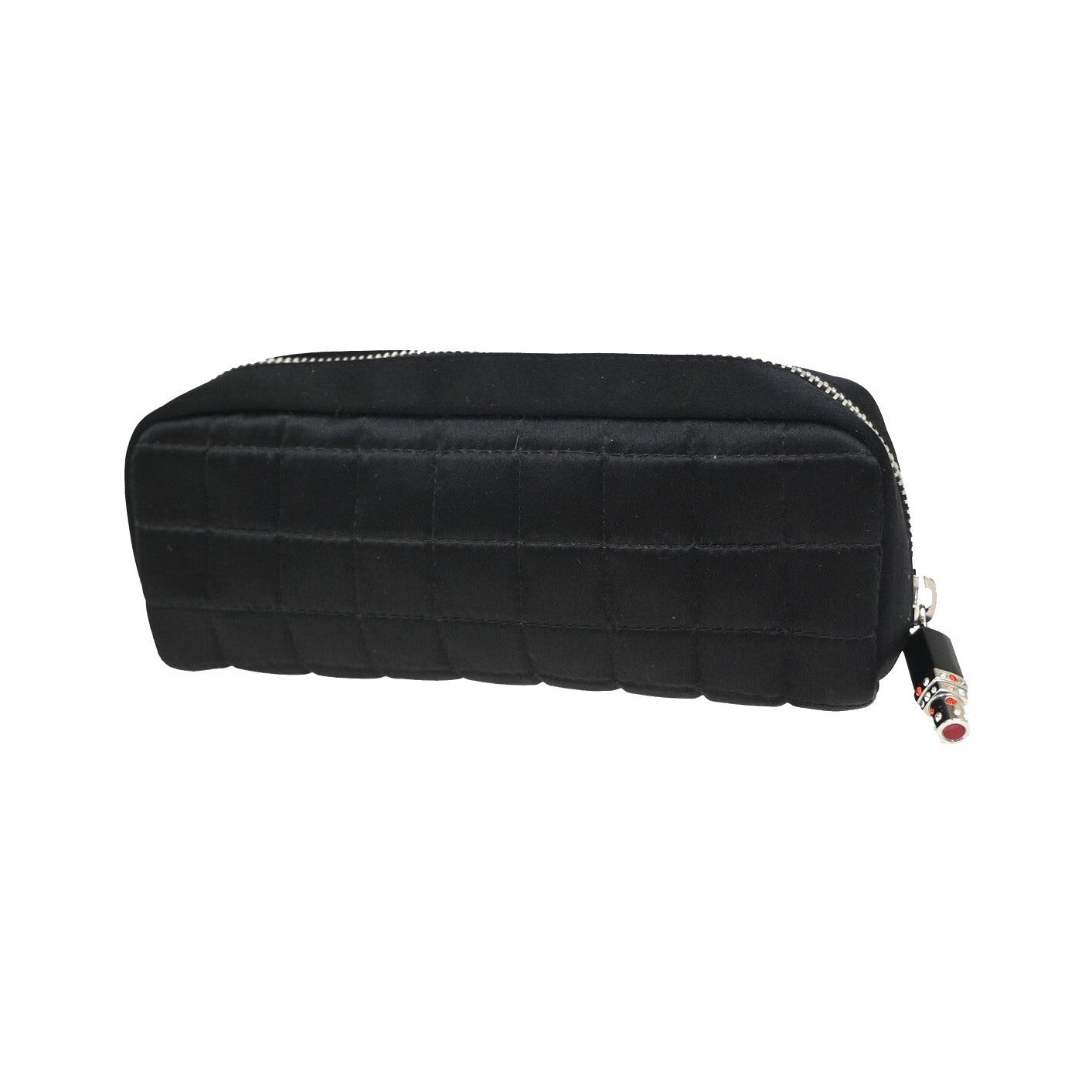Chanel Chocolate Bar Clutch Nylon, Black, Nylon, Clutch