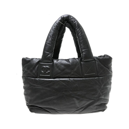Chanel Coco Cocoon Reversible Tote Quilted Lambskin, Black, Leather, Tote Bag