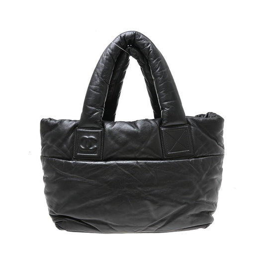 Chanel Coco Cocoon Reversible Tote Quilted Lambskin, Black, Leather, Tote Bag