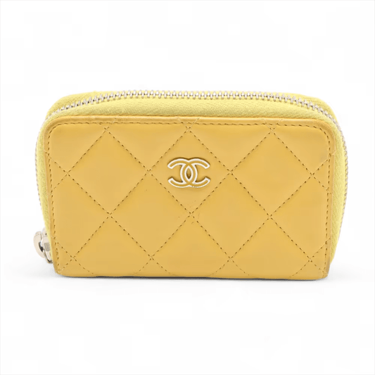 Chanel Double Stitch CC Coin Purse - Brandsamsara