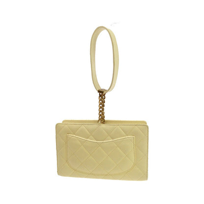 Chanel Evening By The Sea Lambskin, Beige, Leather, Clutch