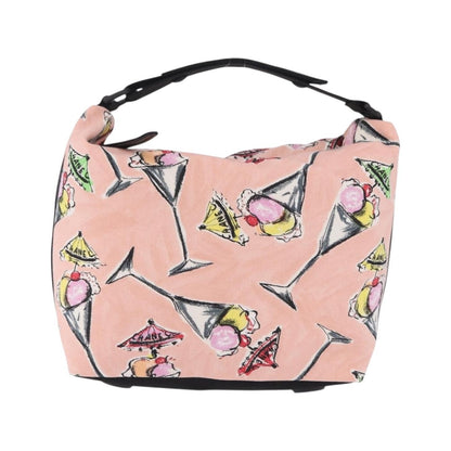 Chanel Ice Cream Sundae Printed Canvas, Pink, Canvas, Shoulder Bag