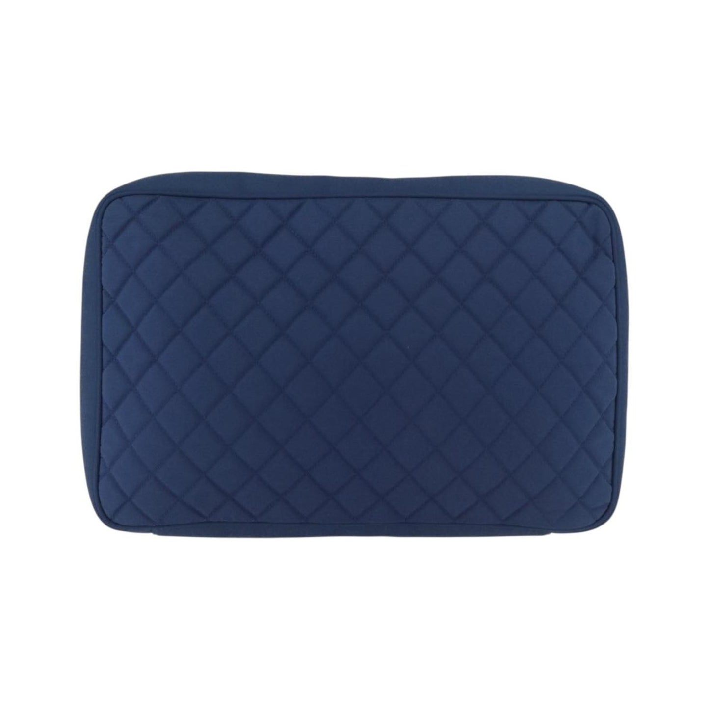 Chanel Laptop Sleeve Quilted Nylon, Blue, Nylon, Clutch