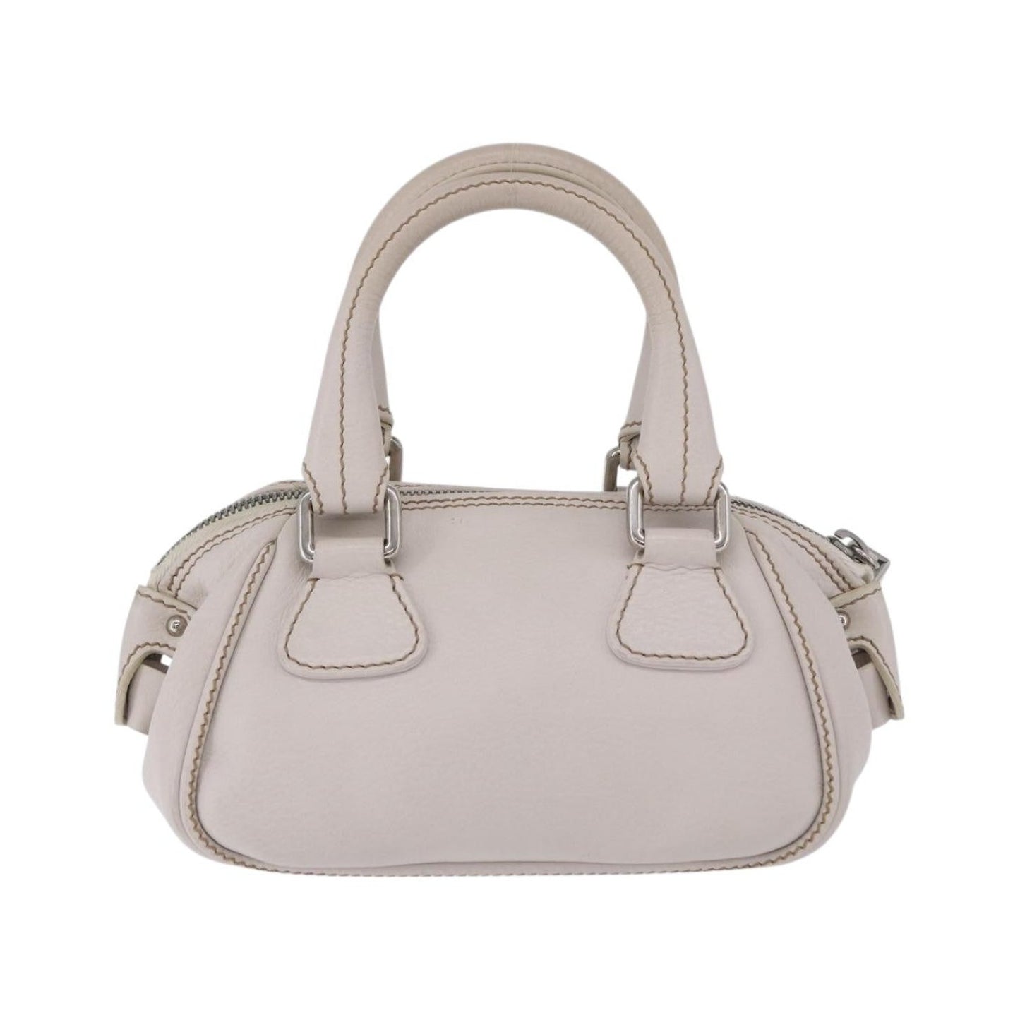 Chanel Lax Tassel Pebbled Leather, White, Leather, Handbag