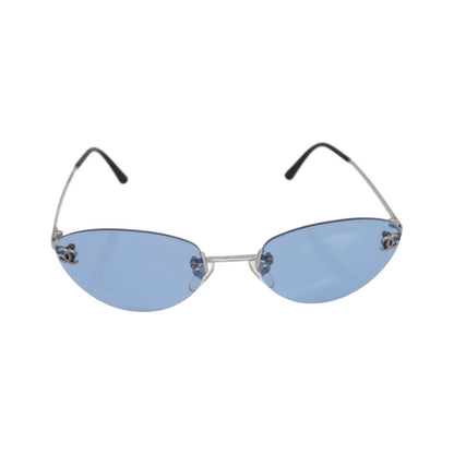 Chanel Logo CC Metal, Silver, Metal, Sunglasses