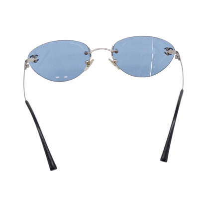 Chanel Logo CC Metal, Silver, Metal, Sunglasses