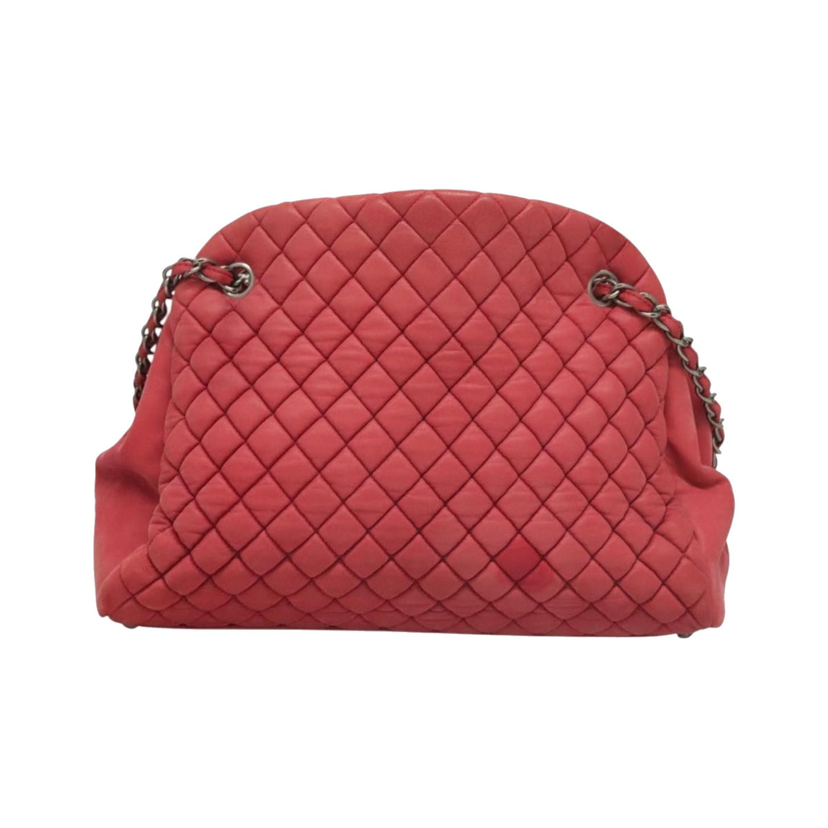 Chanel Matelasse Chain Leather, Pink, Leather, Shoulder Bag