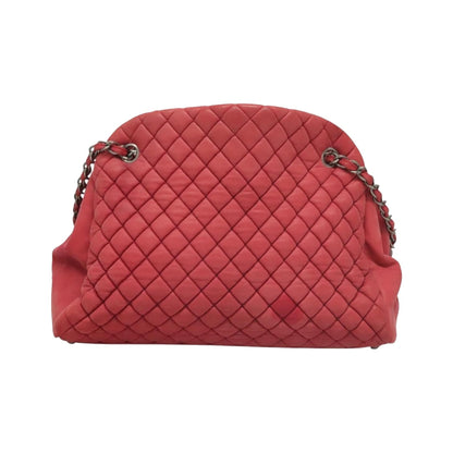 Chanel Matelasse Chain Leather, Pink, Leather, Shoulder Bag