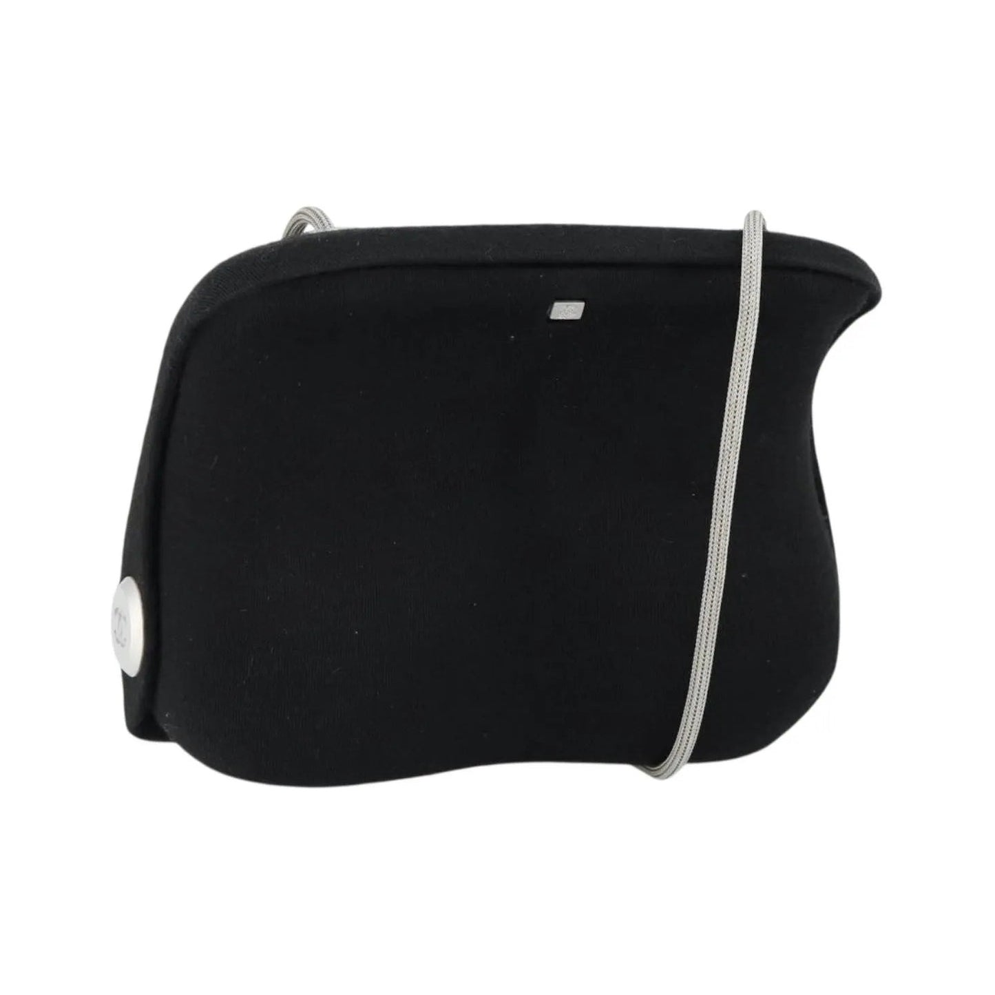 Chanel Millennium Jersey, Black, Cotton, Shoulder Bag
