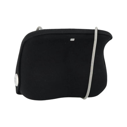 Chanel Millennium Jersey, Black, Cotton, Shoulder Bag