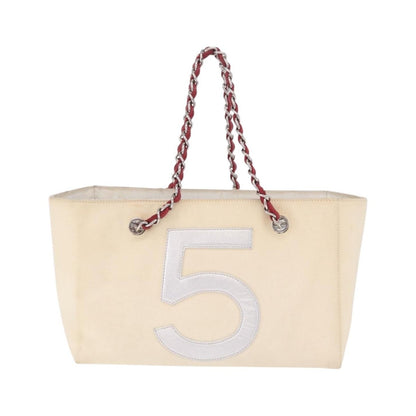 Chanel No.5 Canvas and Leather, Beige, Canvas, Tote Bag