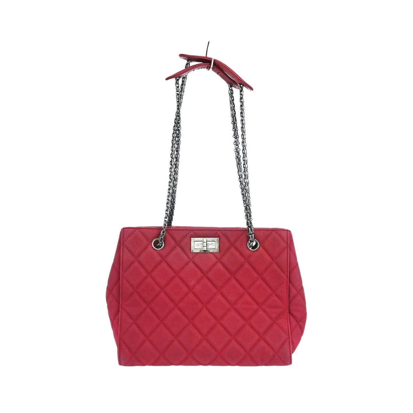 Chanel Reissue Tote Quilted Leather, Red, Leather, Tote Bag
