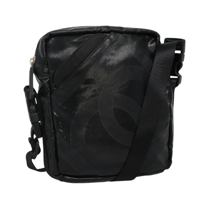 Chanel Sport Line Messenger Coated Canvas, Black, Canvas, Shoulder Bag