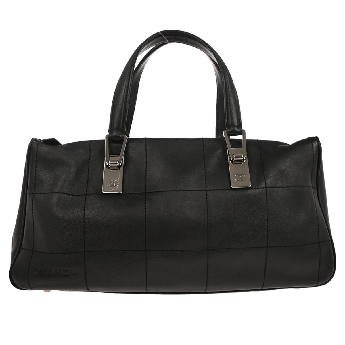 Chanel Square Stitch CC Boston Bag - Brandsamsara