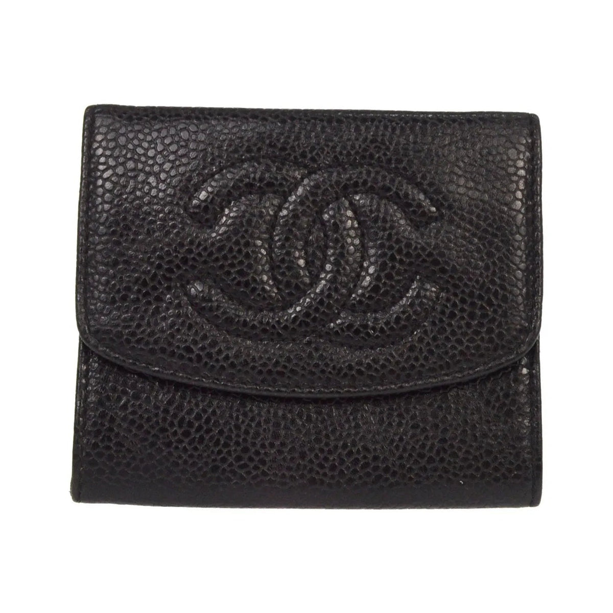Chanel Timeless CC Bifold Wallet Caviar, Black, Calfskin, Wallet